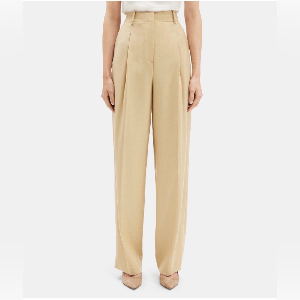 Theory Classic Tan Women's Trousers